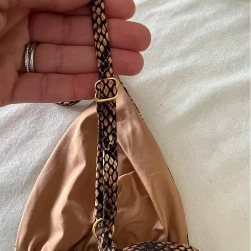 Weworewhat Cooper Bikini Top in Python